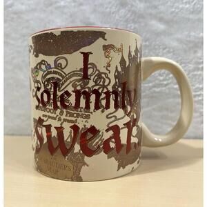 Harry Potter Marauder’s Map Mug 20oz Silver Buffalo “I Solemnly Swear” Red